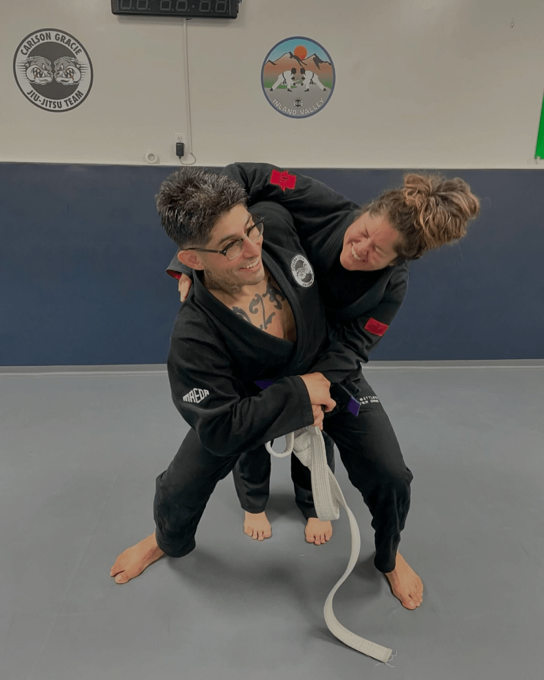 Students learning BJJ fundamentals at Carlson Gracie Inland Valley