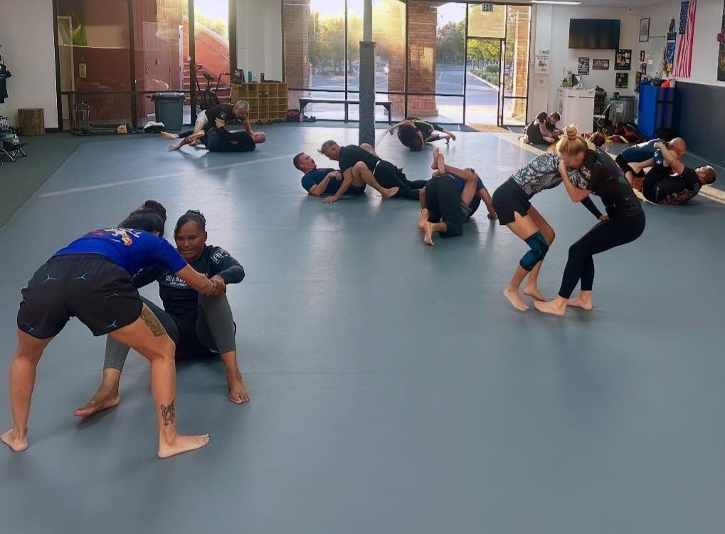 BJJ training at Carlson Gracie Inland Valley