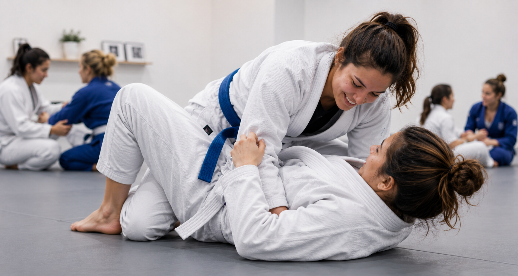 Women training Brazilian Jiu Jitsu for self-defense at Carlson Gracie Inland Valley