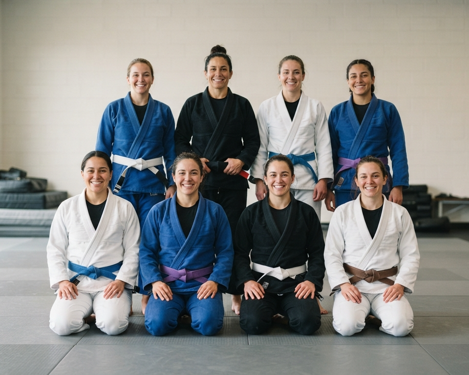 Women beginners training BJJ at Carlson Gracie Inland Valley